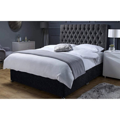 Stratus Interiors Chesterfield Divan Bed Optional Drawer Storage - Doorstep Delivery Only No Assembly - Super King - 4 Drawer - image 1