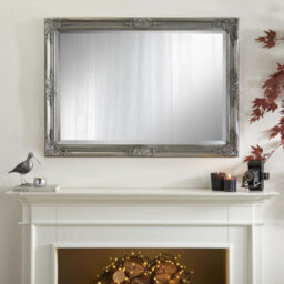 The Online Mirror Shop Wall Mirror Highbury Rectangular Shape With Antique Silver Frame- H 104Cm X W 74Cm X D 3.5Cm For Hanging In Any Living Area - thumbnail 2