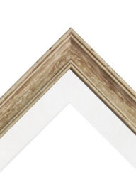 Frames By Post Scandi Distressed Wood Frame With White Mount For Image Size 12 X 8 Inch - thumbnail 3