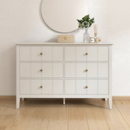 Melody Maison Ivory 6 Drawer Chest Of Drawers - Padstowe Ivory Range - thumbnail 4