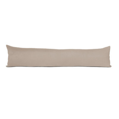 Lancashire Textiles Hollowfibre Filling (85 X 20Cm) Beige Suede Door Draught Excluder - image 1
