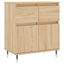 Berkfield Durable Sideboard Sonoma Oak 60X35X70 Cm Engineered Wood - thumbnail 1
