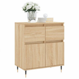 Berkfield Durable Sideboard Sonoma Oak 60X35X70 Cm Engineered Wood - thumbnail 3