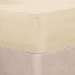 Ohs Ultra Soft Microfibre Plain Fitted Bed Sheet, Ivory - Double - thumbnail 2