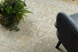 RugsX Wool Carpet Soho 477.01.la402 Osta - Ornament, Rosette, Natural Green Beige 160X240 Cm - thumbnail 5