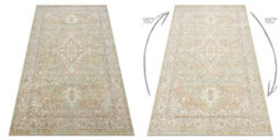 RugsX Wool Carpet Soho 477.01.la402 Osta - Ornament, Rosette, Natural Green Beige 160X240 Cm - thumbnail 2