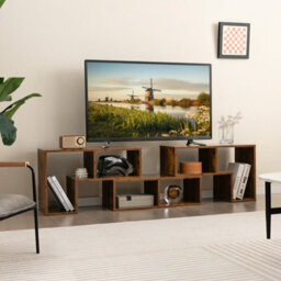Costway Tv Stand For Tvs Up To 65 Inches Free Combination Adjustable Tv Cabinet Center - thumbnail 3