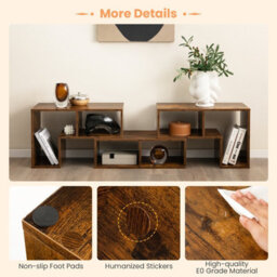 Costway Tv Stand For Tvs Up To 65 Inches Free Combination Adjustable Tv Cabinet Center - thumbnail 8