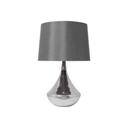 Pagazzi Lighting Pagazzi Willis Satin Nickel Glass Table Lamp - thumbnail 4