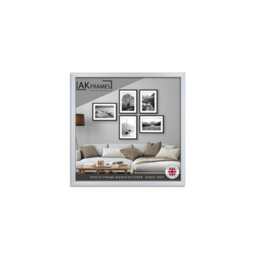 "AK Frames 18X18"" Classic Silver Modern Picture Frame - Poster Frame For Photos, Prints And Wall Art - Elegant Home Decor" - thumbnail 1