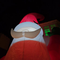 Samuel Alexander Giant: 20Ft (6M) Outdoor Inflatable Light Up Christmas Gonk With Raised Arm & Leds - thumbnail 4