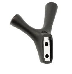 B2C Coat Hat Hooks Twin Robe Door Dress Bathroom Towel Bag Wall Hanger Black Matt Torna - thumbnail 5