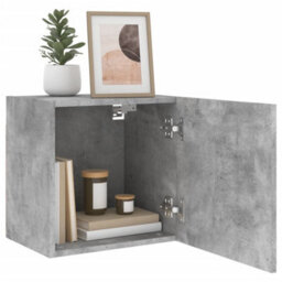 Berkfield Tv Wall Cabinet Concrete Grey 40.5X30X40 Cm Engineered Wood - thumbnail 5