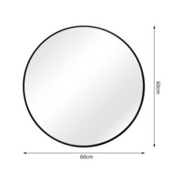 Pandora - Round Wall Mirror - 60X60 Cm (Black) - thumbnail 3