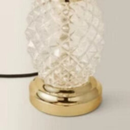 Glass Pineapple Touch Table Lamp 41Cm Tall Dimmable Led Light Bulb Metallic Gold - thumbnail 6