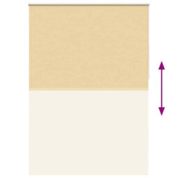 Berkfield Reflective Roller Blind Blackout 140 X 230 Cm Beige - thumbnail 9