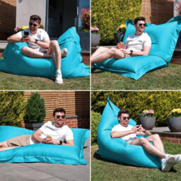 Icon Giant Indoor Outdoor Bean Bag Floor Cushion Aqua - thumbnail 2