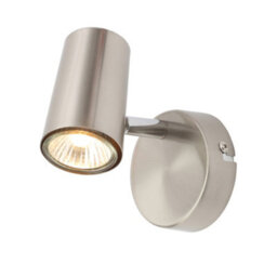 Litecraft 2 Pack Of Chobham Satin Nickel Adjustable Spotlight Wall Lights - thumbnail 6