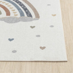 Livabliss Lillian-Kids Beige Orange Blue Green Washable Rug For Children's Rooms 80 X 150 Cm Easy Care, Non Shedding - thumbnail 5