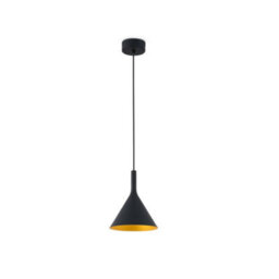 Luminosa Lighting Luminosa Pam Led Small Dome Ceiling Pendant Light Black, Gold - thumbnail 1