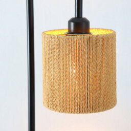 Thehotsale Cylindrical Shape Modern Floor Lamp Standing Light 158Cm H, Light Brown - thumbnail 7