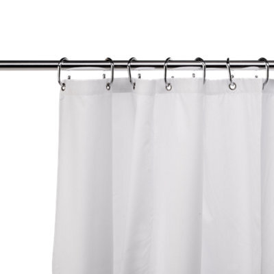 Croydex Hygiene N Clean White Shower Curtain (W)180Cm - image 1