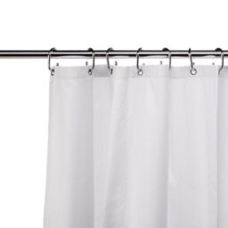 Croydex Hygiene N Clean White Shower Curtain (W)180Cm - thumbnail 1