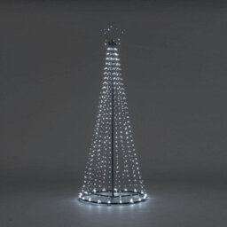 Led Twinkling Maypole Tree - Indoor Or Outdoor - Ice White - 2.5M