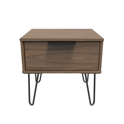 Fuji 1 Drawer Bedside In Carini Walnut (Ready Assembled) - image 1