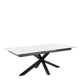 Furniture To Go Heaven Extendable Dining Table With Ceramic White Top (L) 240Cm Seats Up To 6 - thumbnail 1