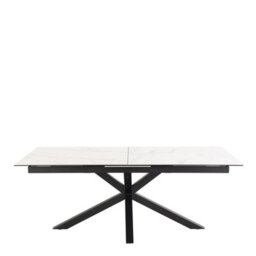 Furniture To Go Heaven Extendable Dining Table With Ceramic White Top (L) 240Cm Seats Up To 6 - thumbnail 2