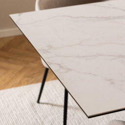 Furniture To Go Heaven Extendable Dining Table With Ceramic White Top (L) 240Cm Seats Up To 6 - thumbnail 7