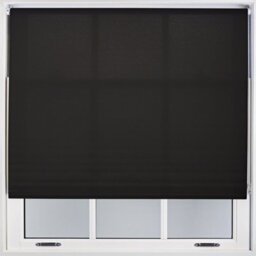 Furnished Daylight Roller Blinds - Black Trimmable Blind For Windows And Doors (W)175Cm (L)165Cm