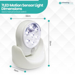 Neel Blue 7 Led Lights Motion Activated Cordless Sensor- White, Pack Of 1 - thumbnail 2