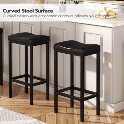 Bar Stools Set Of 2 Breakfast Bar Stool Kitchen Stools Bar Chair 42 X 30 X 63 Cm - image 1