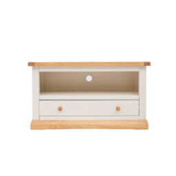Cabinet Bits Trevi Off White 1 Drawer Tv Cabinet Wood Knob - thumbnail 1