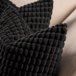 OHS 4 Pack Bobble Filled Cushion Cover , Black - 45 X 45Cm - thumbnail 3