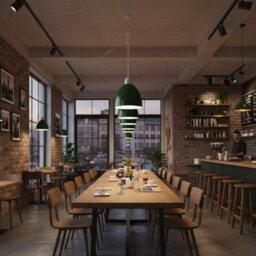 15Cm Green Metal Easy Fit E27 Pendant Ceiling Lamp Shade - thumbnail 4