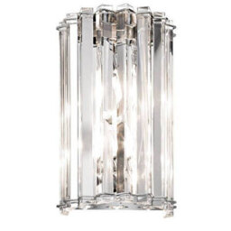 Luminosa Lighting Luminosa Crystal Skye 2 Light Indoor Wall Light Chrome, Crystal, G9 - thumbnail 1