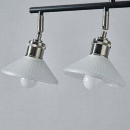 Litecraft Aya 4 Light Industrial Style Diner Pendant - Satin Nickel - thumbnail 5