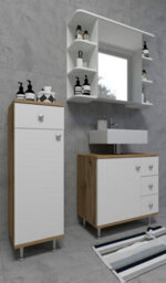 Vcm Bathroom Furniture Bathroom Cabinet Drawer Nilosi - thumbnail 4