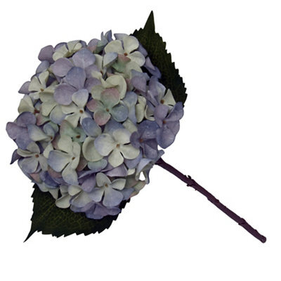 Blue Hydrangea Single Stem Artificial Flower (H) 470mm - image 1