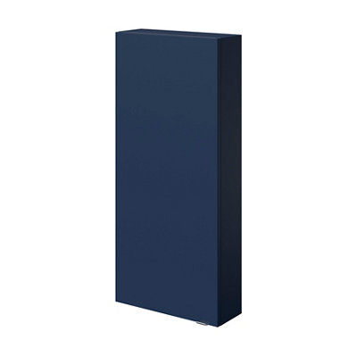 GoodHome Imandra Matt Blue Bathroom Single Wall Cabinet (H)90Cm (W)40Cm - image 1