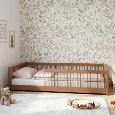 Arte Junior Cinnamon 120 X 200Cm European Small Double Low Bed - Foam/bonnell Mattress Included - image 1