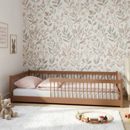 Arte Junior Cinnamon 120 X 200Cm European Small Double Low Bed - Foam/bonnell Mattress Included - thumbnail 1