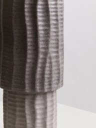 Orsina Textured Large Vase, Contemporary Design Flower Vase, Tiered Design Modern Vase For A Variety Of Decors - thumbnail 4
