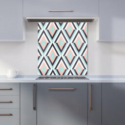 Warren Reed Designer Zig Zag Abstract Pattern Premium Glass Kitchen Splashback W600mm X H750mm - thumbnail 6