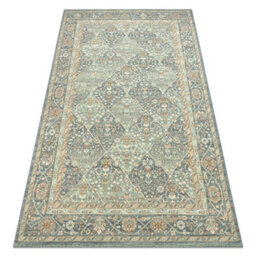 RugsX Wool Carpet Soho 477.27.la500 Osta - Rhombus, Frame Geometric Natural Green Blue 200X300 Cm - thumbnail 4