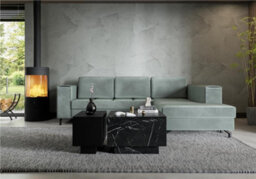 Impact Furniture Coffee Table With Storage Black Marble Effect Lift Top Hidden Storage Square Side Sofa Table Moon - thumbnail 9