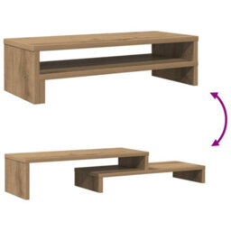 Walplus Monitor Stand Artisian Oak 54X22X15 Cm Engineered Wood - thumbnail 7